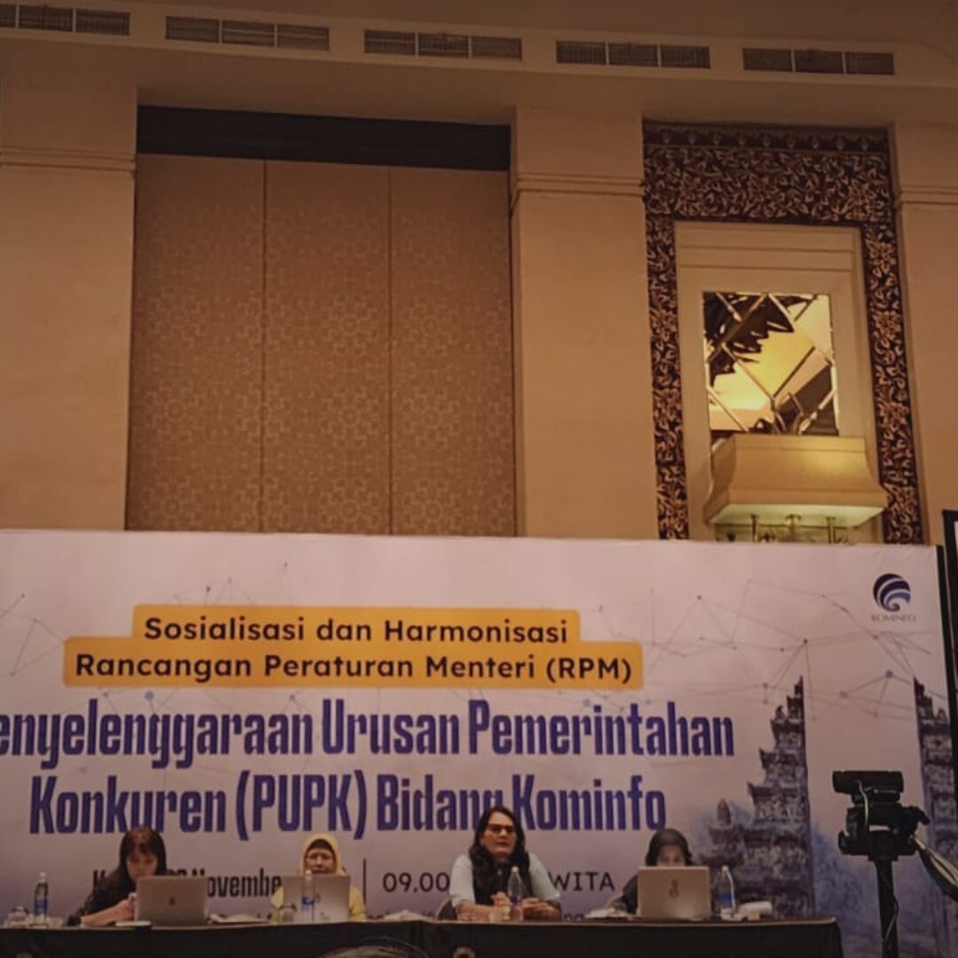 Sosialisasi dan Harmonisasi Rancangan Peraturan Menteri Kominfo (RPM) tentang Penyelenggaraan Urusan Konkuren (PUPK) Bidang Kominfo