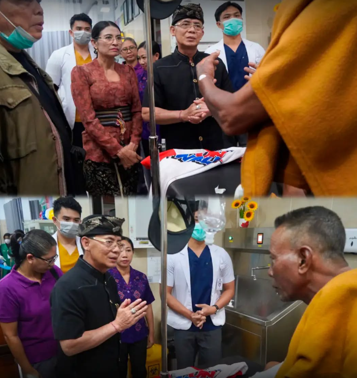 Bupati Klungkung, I Made Satria, bersama Wakil Bupati Tjokorda Gde Surya Putra, bergerak cepat meninjau langsung para korban di RSUD Klungkung untuk memastikan penanganan medis berjalan maksimal