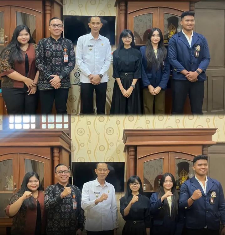 Wakil Bupati Klungkung, Tjokorda Gde Surya Putra menerima audiensi dari jajaran akademisi Fakultas Ekonomi dan Bisnis Universitas Udayana (FEB Unud)