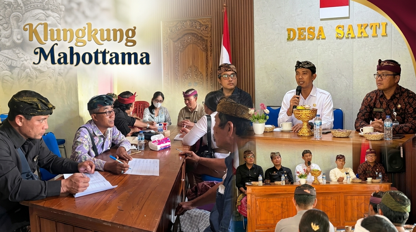 Perkuat Tata Kelola Desa, Wabup Tjok Surya Ajak Pemdes Nusa Penida Patuhi Regulasi dan Samakan Persepsi