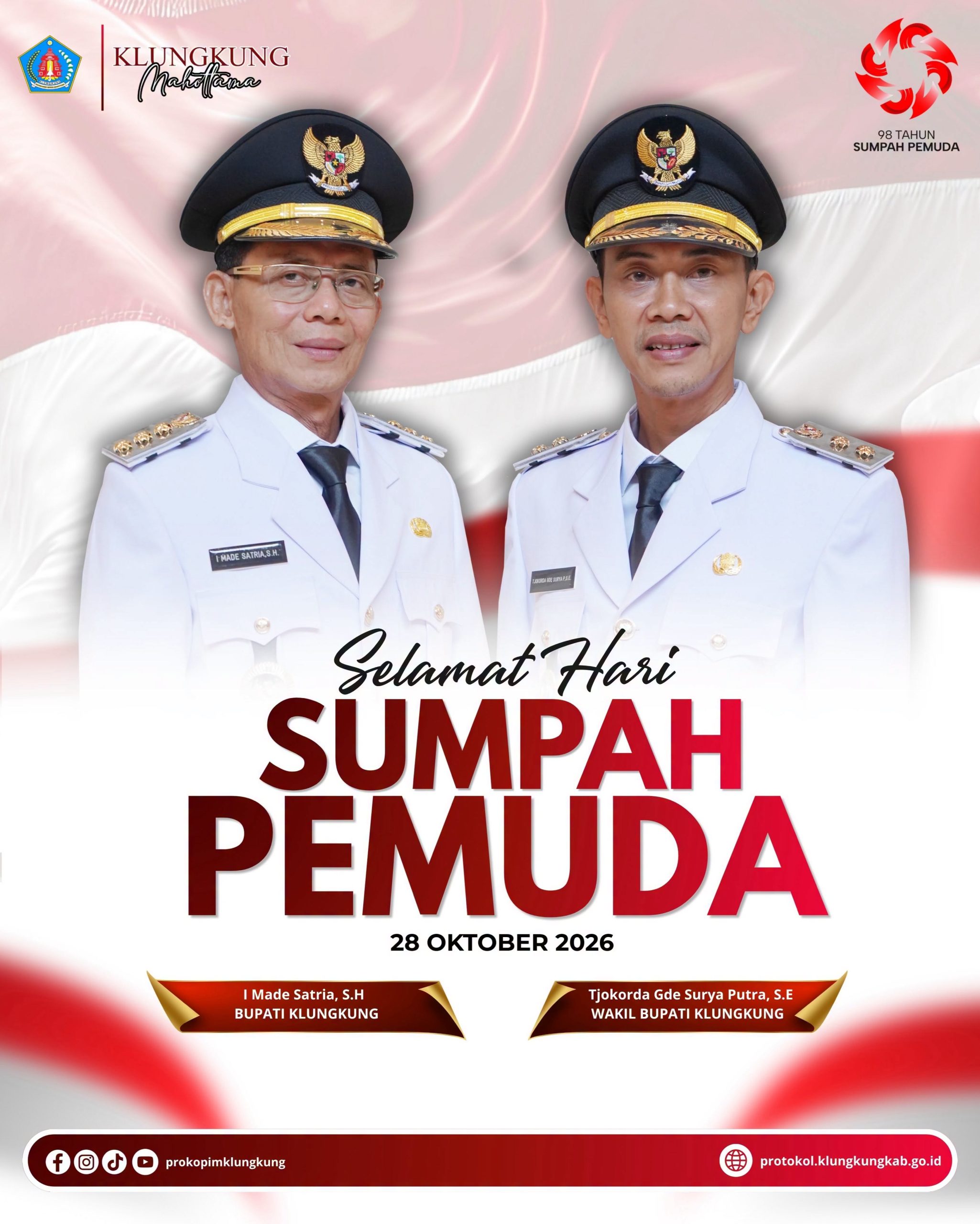 Satu nusa, satu bangsa, satu bahasa. Selamat Hari Sumpah Pemuda! Mari terus bergerak dan berikan aksi nyata untuk Indonesia.